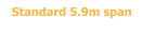 Standard 5.9m span